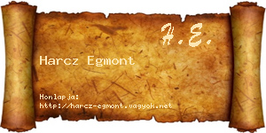 Harcz Egmont névjegykártya